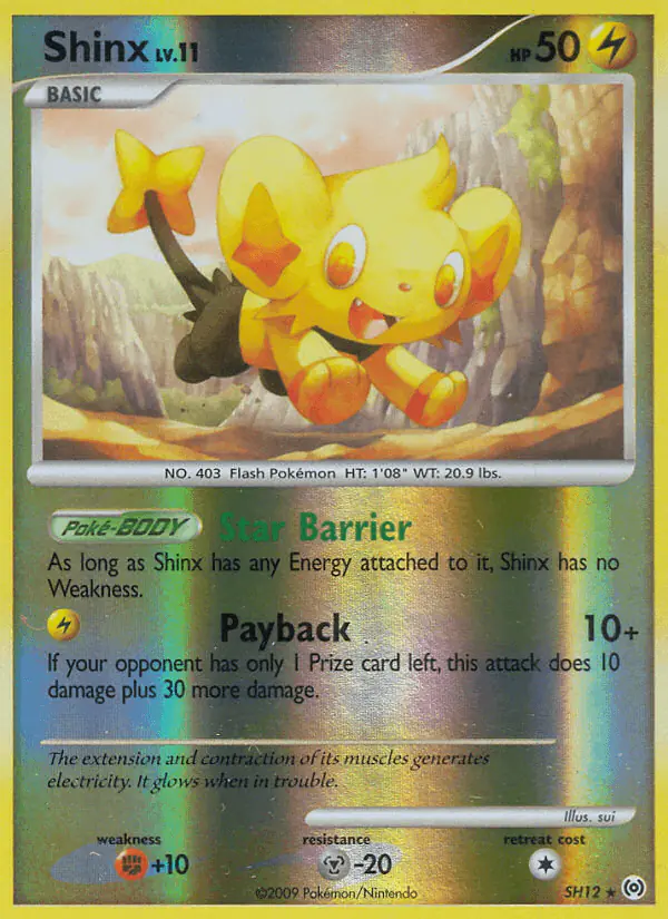 Carta Shinx SH12 de Arceus