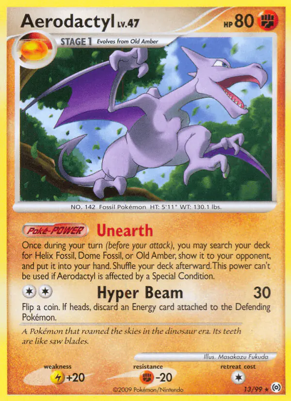 Carta Aerodactyl 13/99 de Arceus