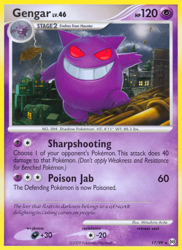 Carta Gengar 17/99 de Arceus