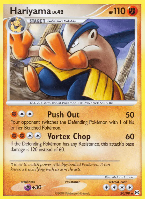 Carta Hariyama 20/99 de Arceus