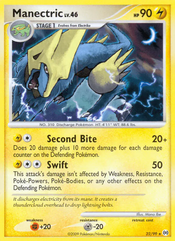 Carta Manectric 22/99 de Arceus