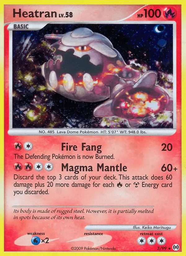 Carta Heatran 3/99 de Arceus