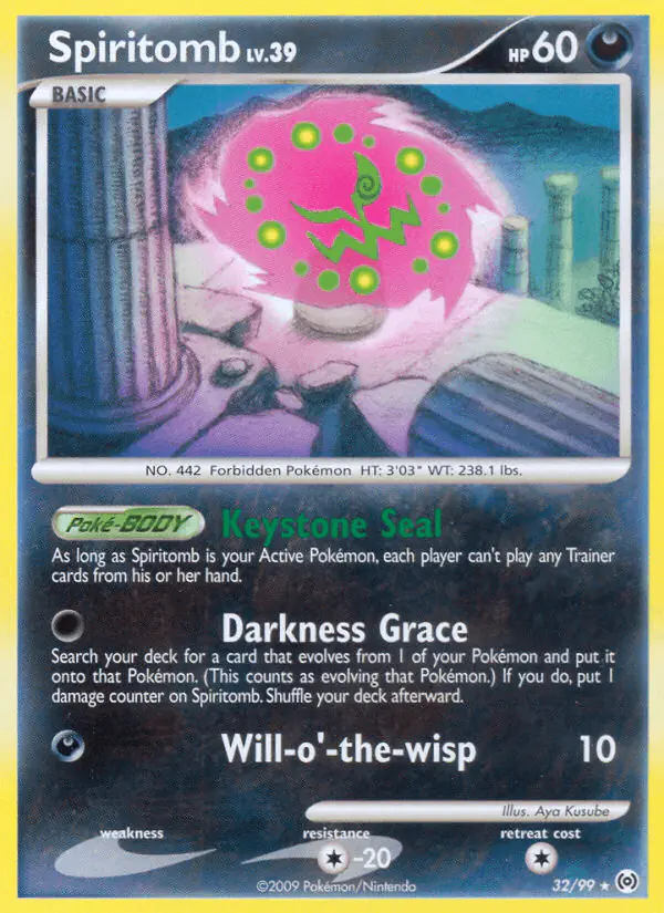 Carta Spiritomb 32/99 de Arceus