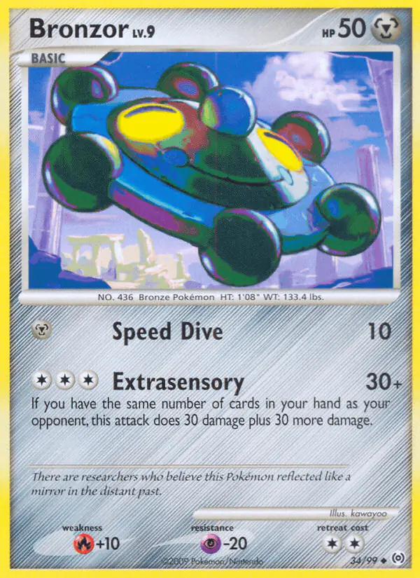 Carta Bronzor 34/99 de Arceus