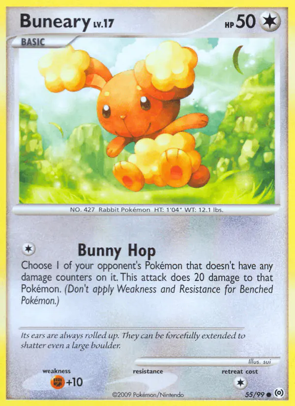 Carta Buneary 55/99 de Arceus