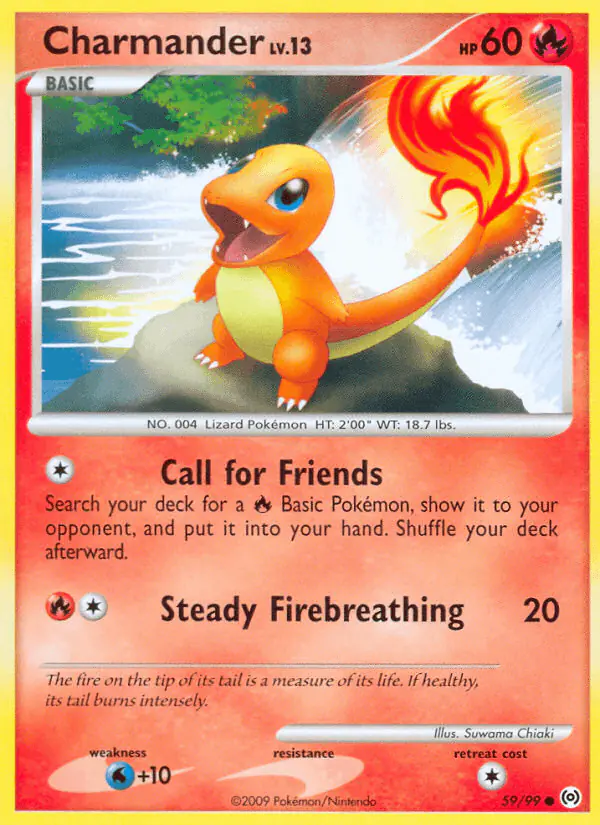 Carta Charmander 59/99 de Arceus