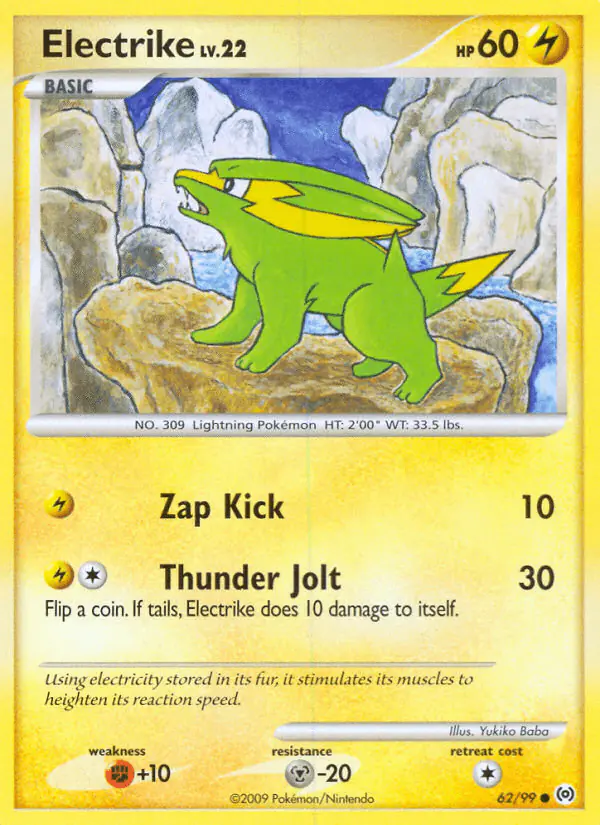 Carta Electrike 62/99 de Arceus