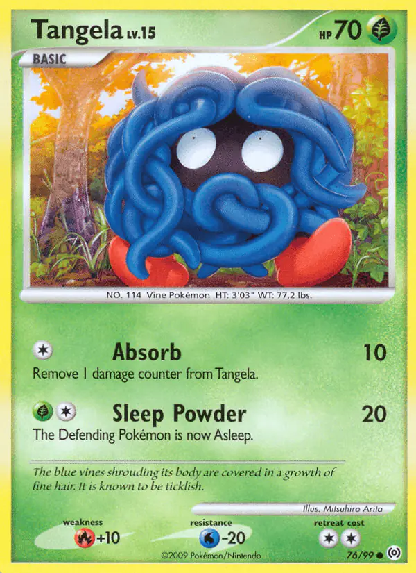 Carta Tangela 76/99 de Arceus