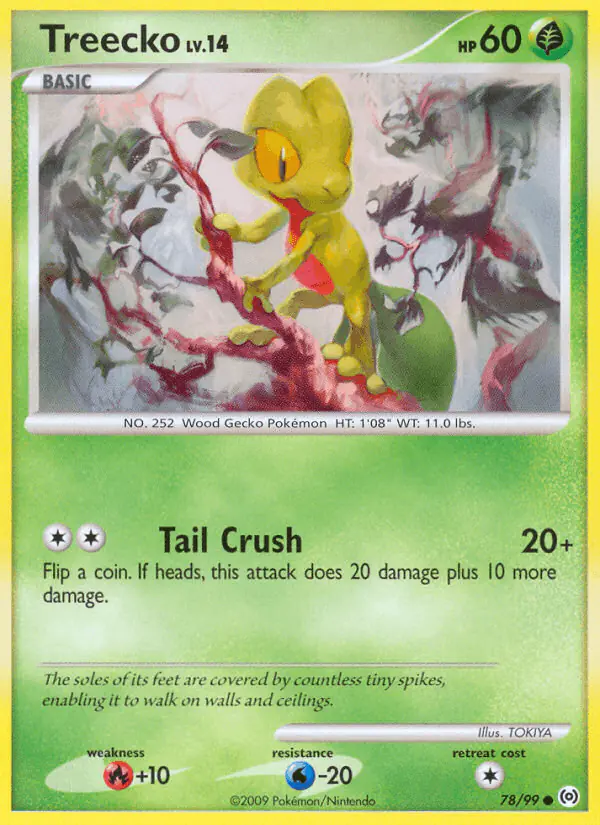 Carta Treecko 78/99 de Arceus