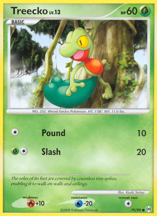 Carta Treecko 79/99 de Arceus