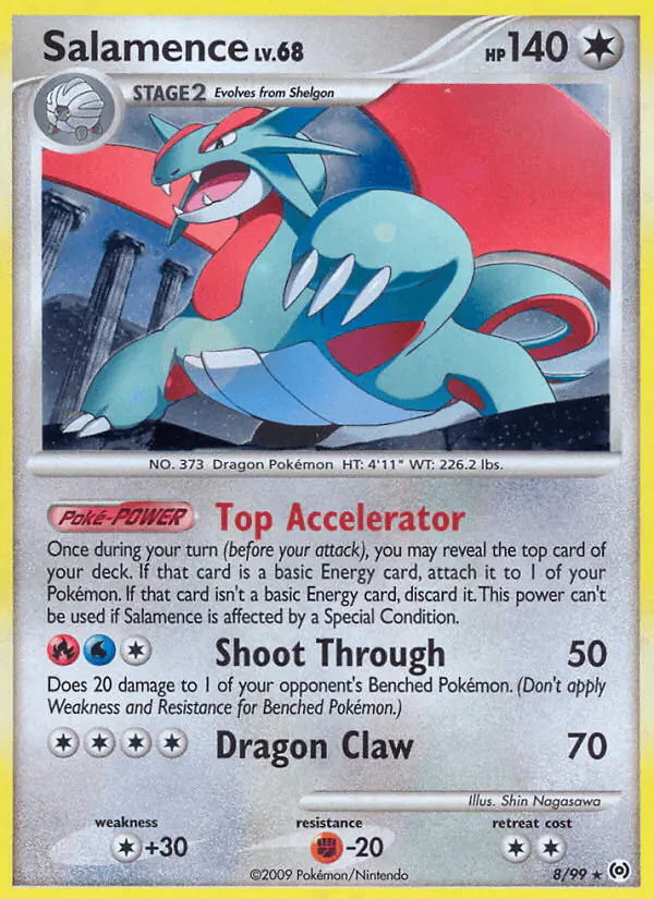 Carta Salamence 8/99 de Arceus