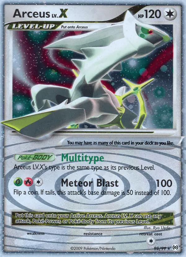 Carta Arceus LV.X 95/99 de Arceus