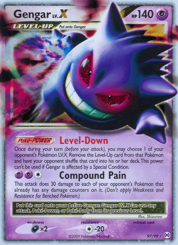 Carta Gengar LV.X 97/99 de Arceus