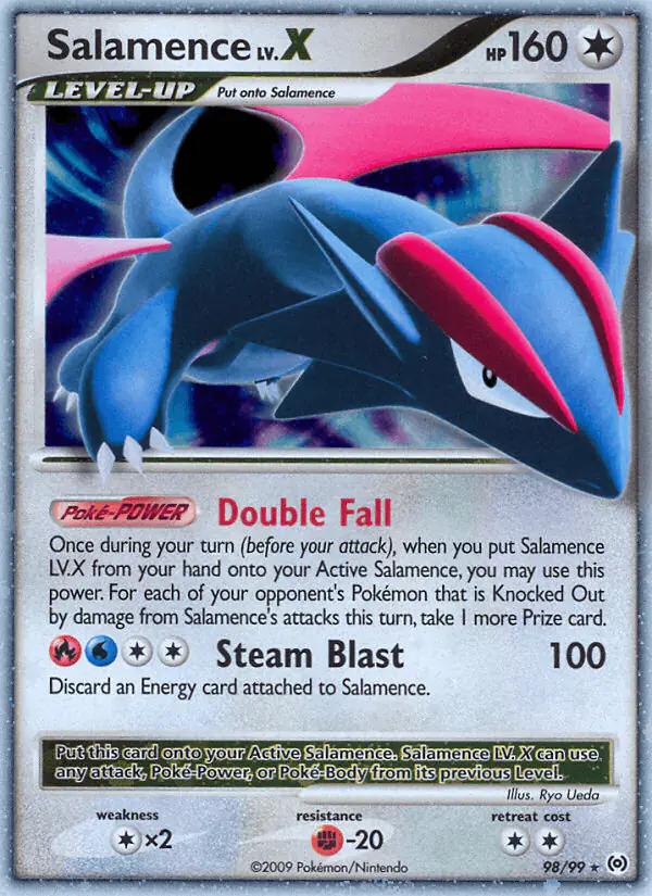 Carta Salamence LV.X 98/99 de Arceus