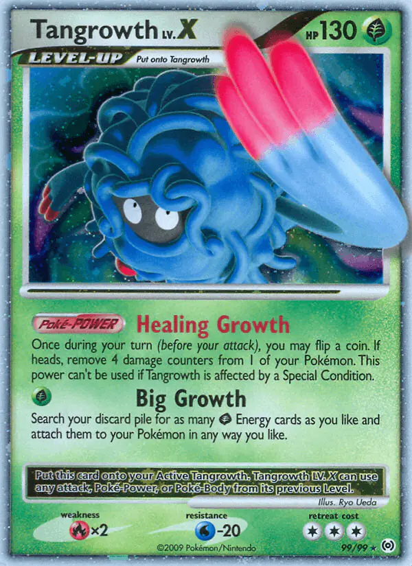 Carta Tangrowth LV.X 99/99 de Arceus
