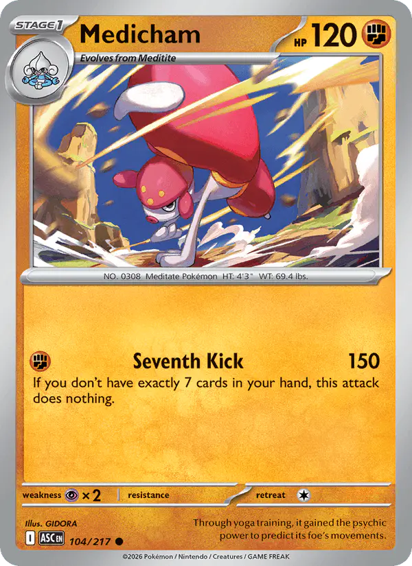 Carta Medicham 104/217 de Ascended Heroes