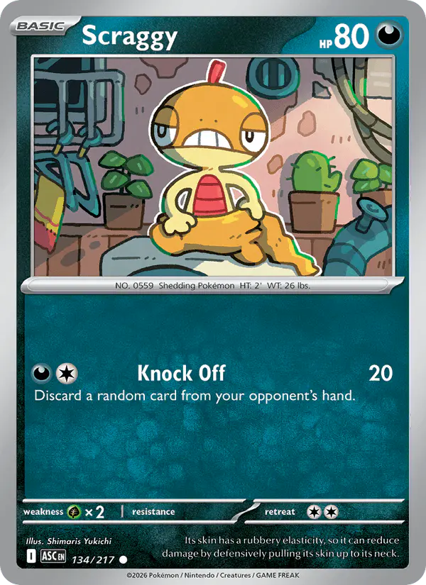 Carta Scraggy 134/217 de Ascended Heroes