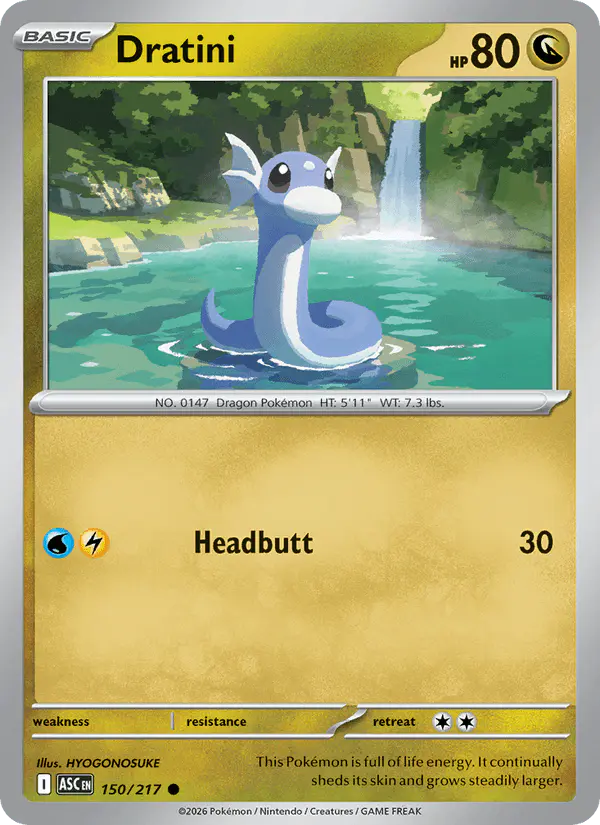 Carta Dratini 150/217 de Ascended Heroes