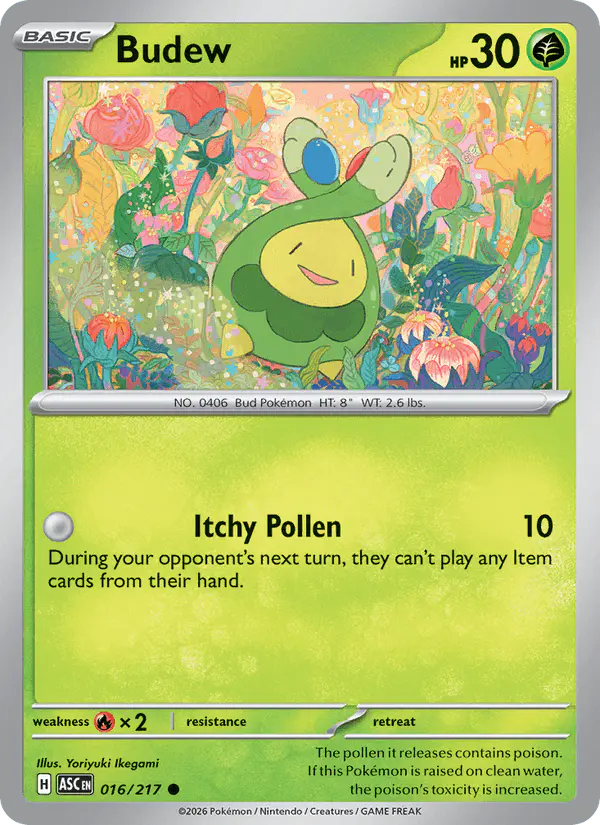 Carta Budew 016/217 de Ascended Heroes