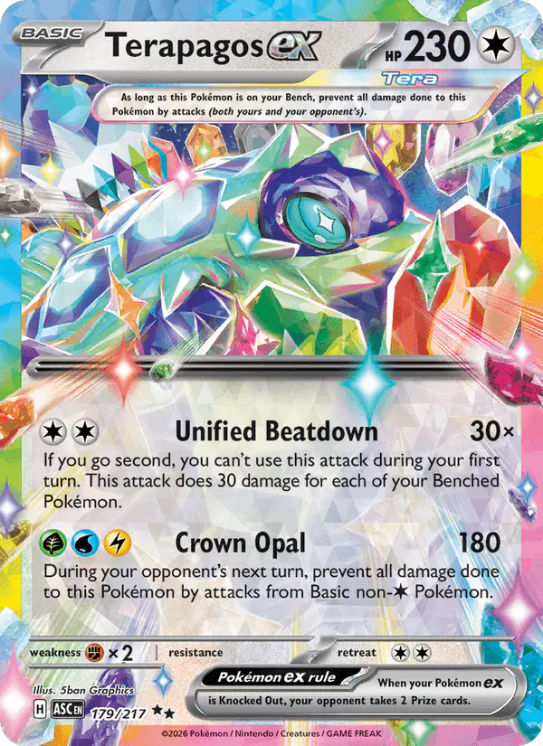 Carta Terapagos ex 179/217 de Ascended Heroes