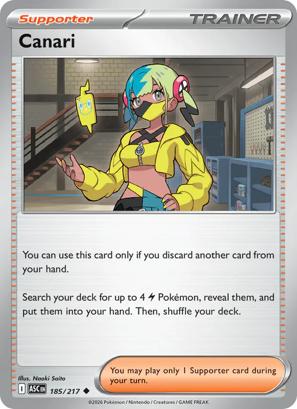 Carta Canari 185/217 de Ascended Heroes