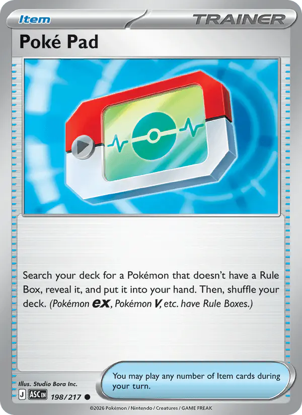 Carta Poké Pad 198/217 de Ascended Heroes