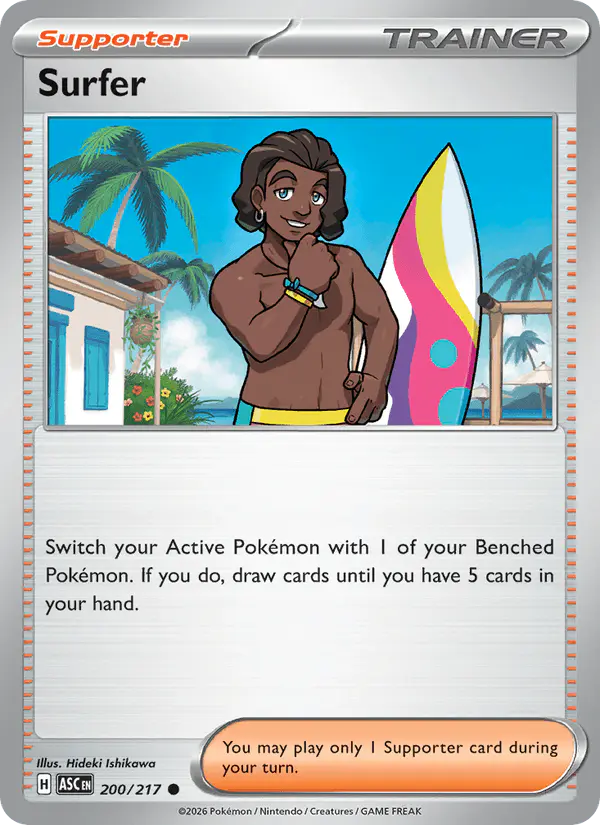 Carta Surfer 200/217 de Ascended Heroes