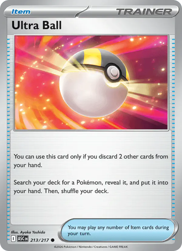 Carta Ultra Ball 213/217 de Ascended Heroes