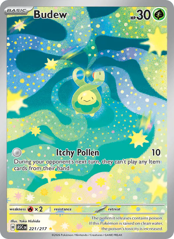 Carta Budew 221/217 de Ascended Heroes