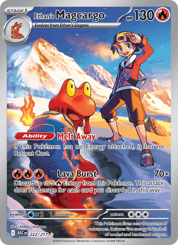 Carta Ethan's Magcargo 222/217 de Ascended Heroes