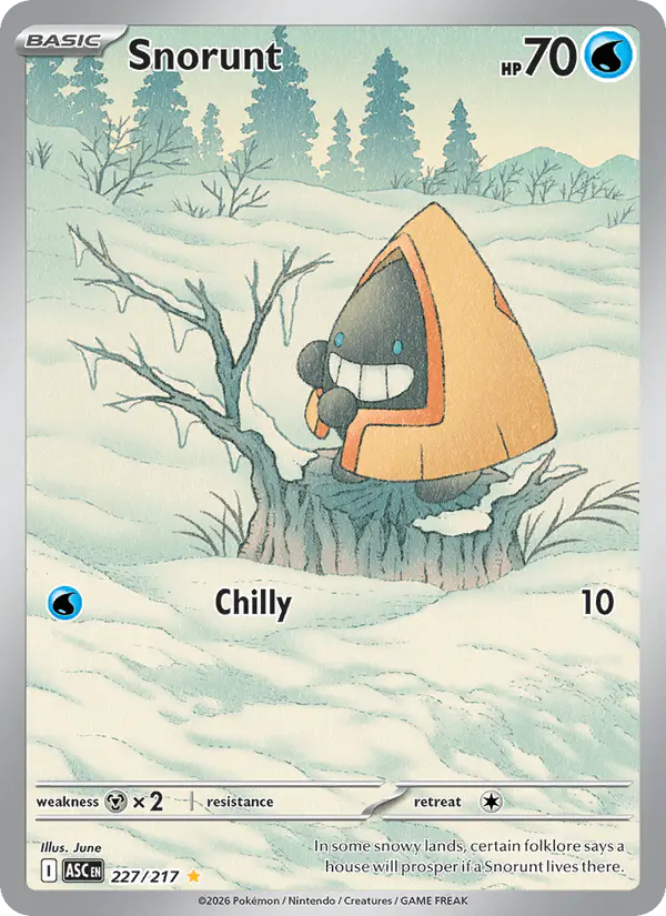 Carta Snorunt 227/217 de Ascended Heroes