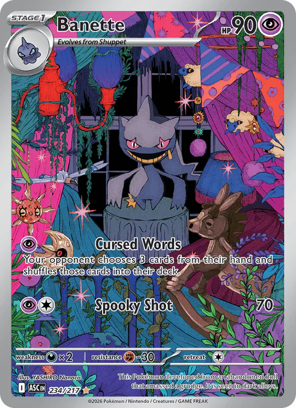 Carta Banette 234/217 de Ascended Heroes