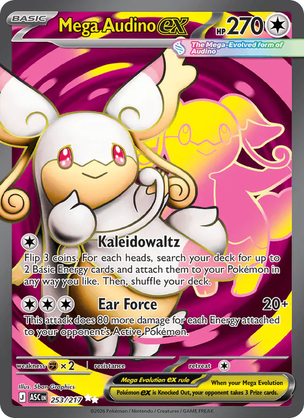 Carta Mega Audino ex 253/217 de Ascended Heroes