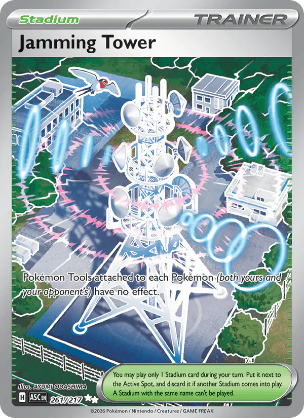 Carta Jamming Tower 261/217 de Ascended Heroes