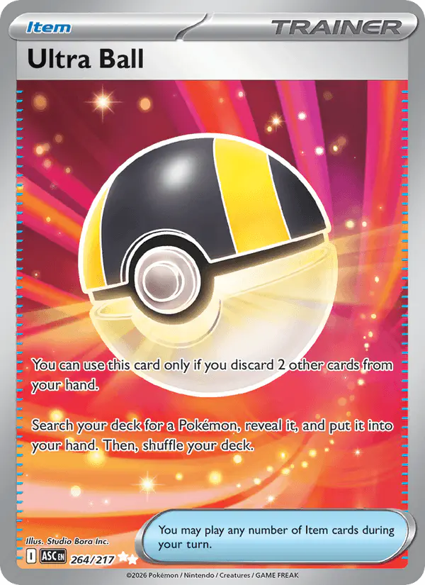 Carta Ultra Ball 264/217 de Ascended Heroes