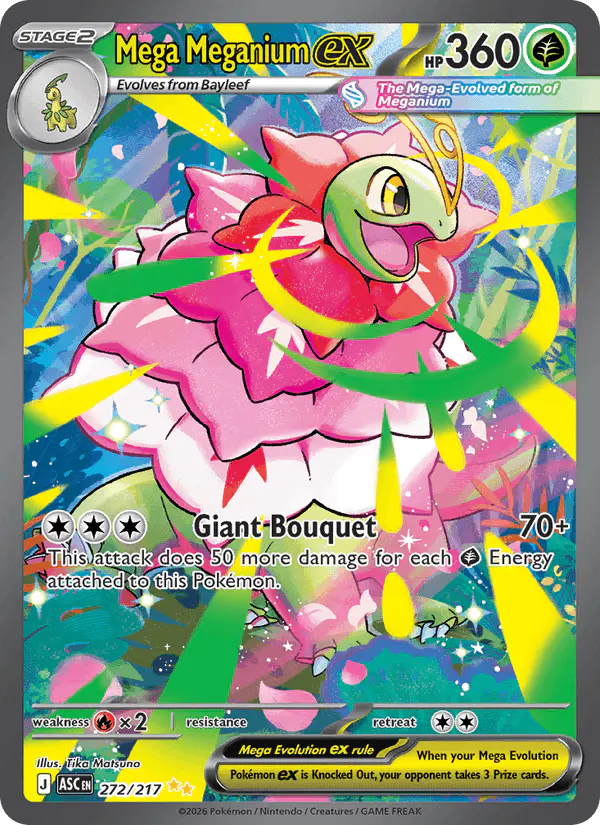 Carta Mega Meganium ex 272/217 de Ascended Heroes