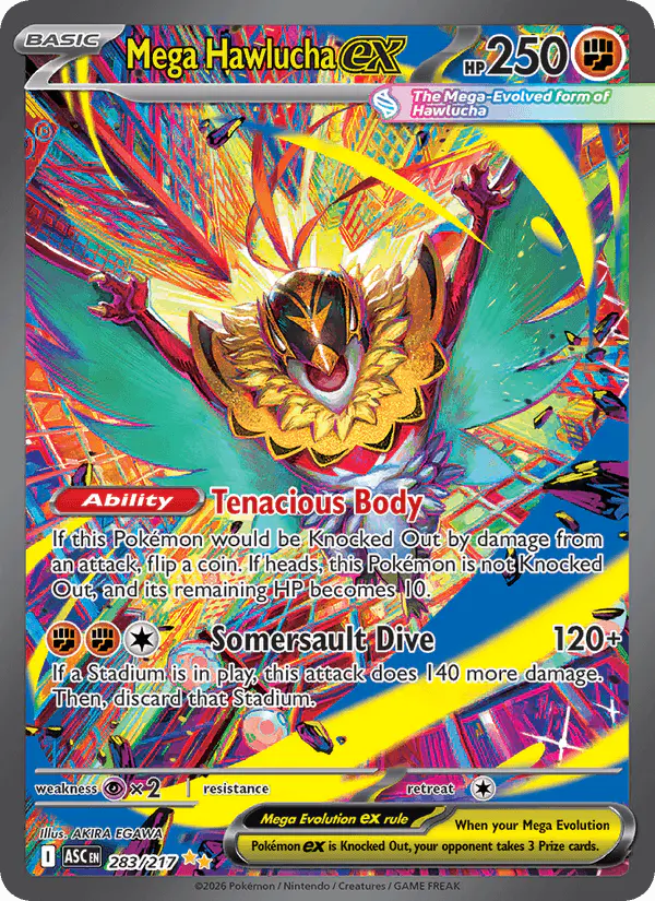 Carta Mega Hawlucha ex 283/217 de Ascended Heroes