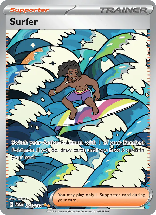 Carta Surfer 293/217 de Ascended Heroes