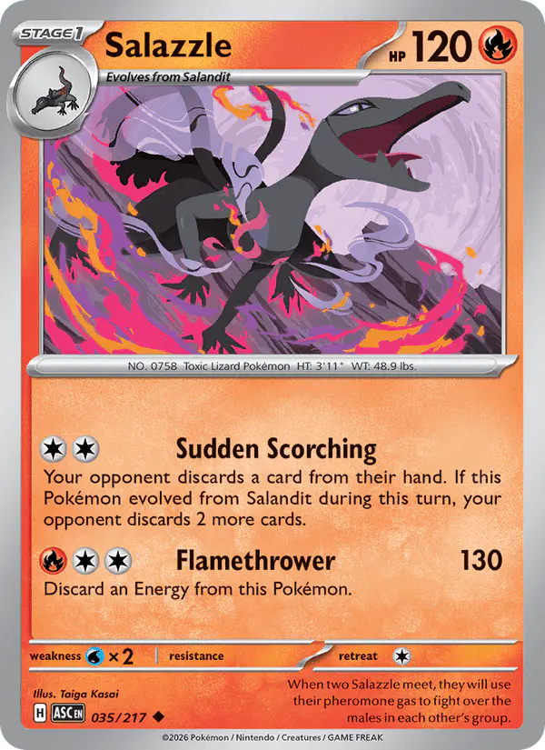 Carta Salazzle 035/217 de Ascended Heroes