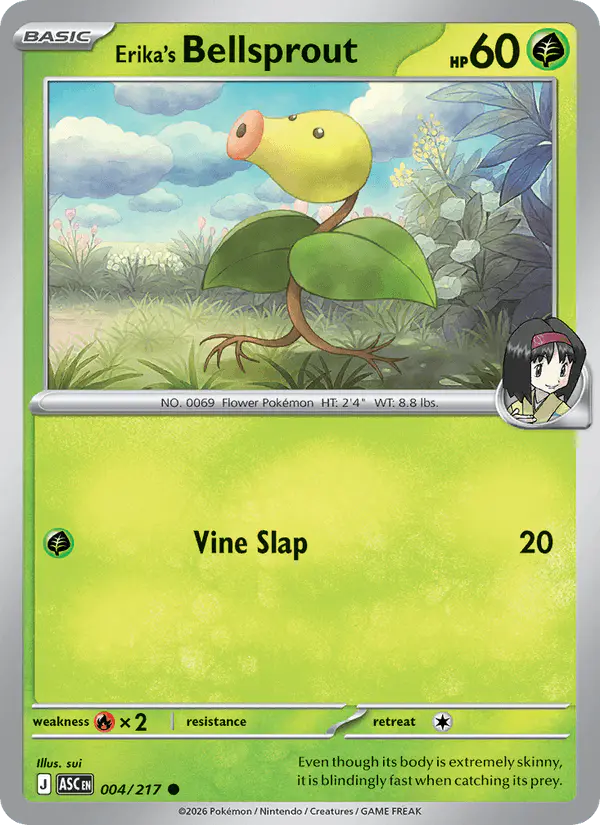 Carta Erika's Bellsprout 004/217 de Ascended Heroes