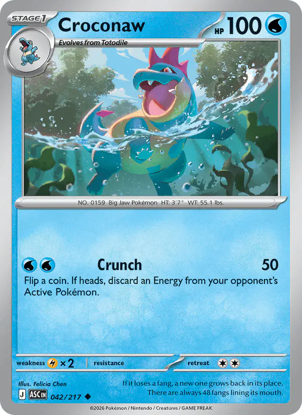 Carta Croconaw 042/217 de Ascended Heroes