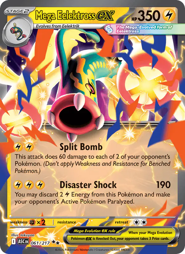 Carta Mega Eelektross ex 061/217 de Ascended Heroes