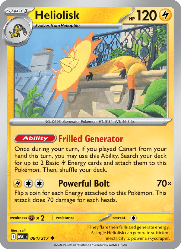 Carta Heliolisk 064/217 de Ascended Heroes