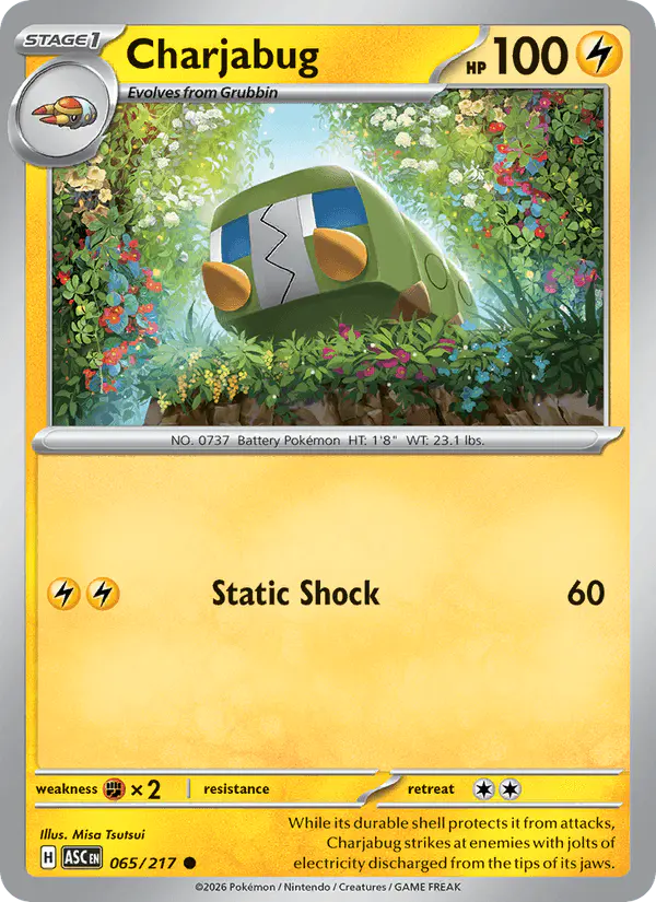 Carta Charjabug 065/217 de Ascended Heroes