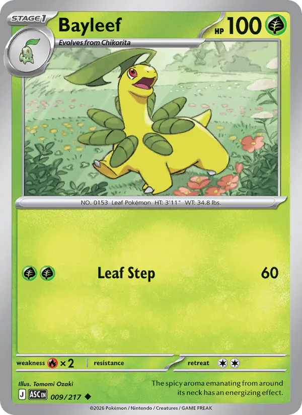 Carta Bayleef 009/217 de Ascended Heroes