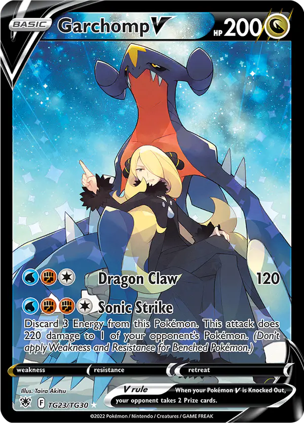 Carta Garchomp V TG23 de Astral Radiance Trainer Gallery