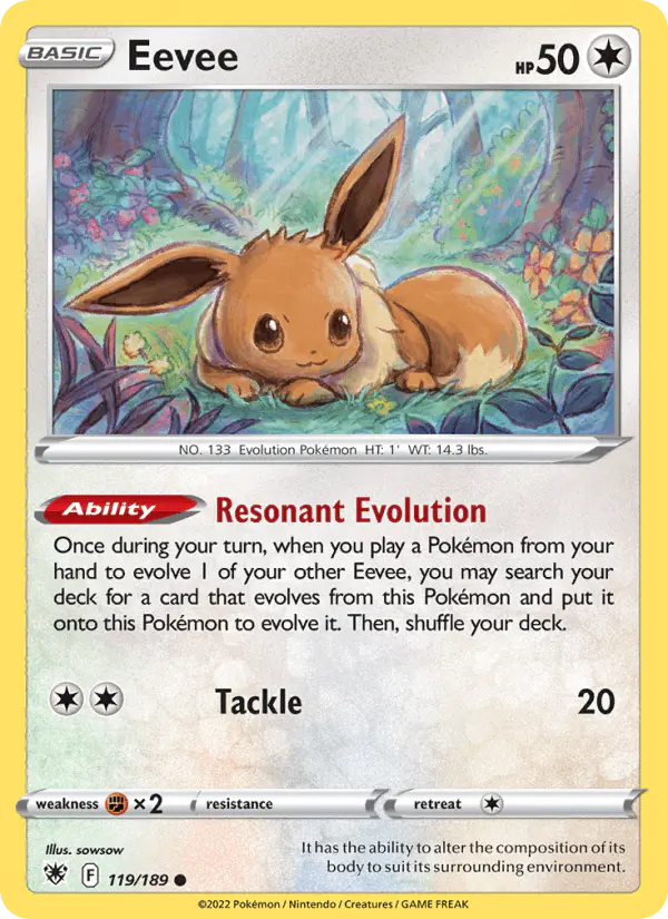 Carta Eevee 119/189 de Astral Radiance