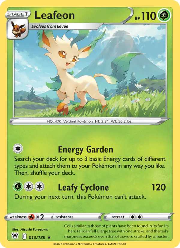 Carta Leafeon 013/189 de Astral Radiance