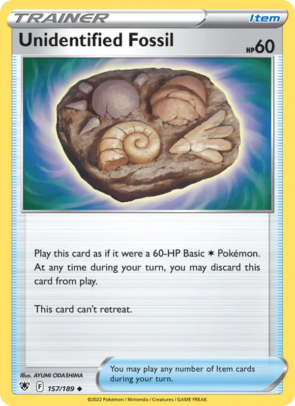Carta Unidentified Fossil 157/189 de Astral Radiance