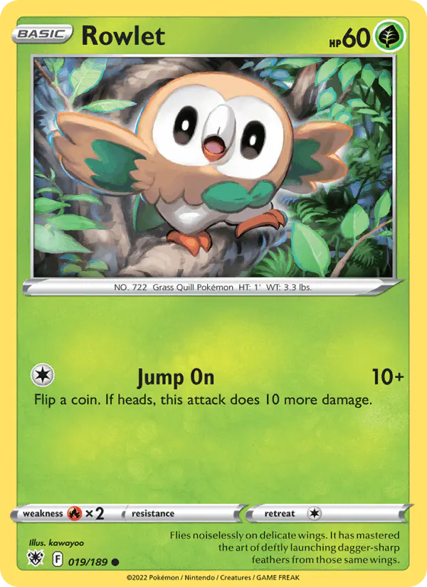 Carta Rowlet 019/189 de Astral Radiance